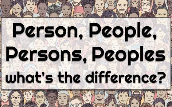 persons-peoples